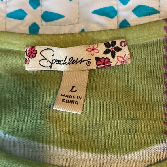 ⚡️Last days! Speechless Green Plaid Top with Embelishments L - Picture 6 of 9